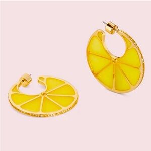 New Kate spade tutti fruity lemon hoops